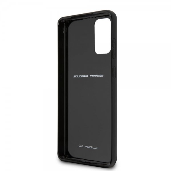 Ferrari Samsung Galaxy S20 Plus Deksel Karbonfibertekstur Svart