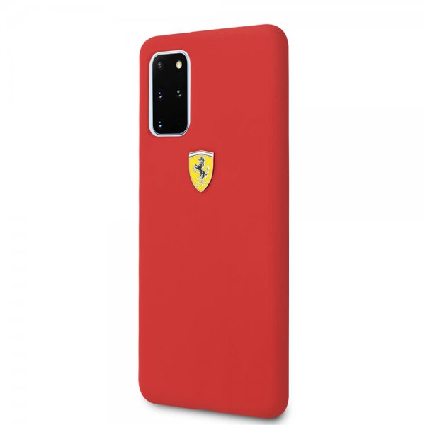 Ferrari Samsung Galaxy S20 Plus Deksel med Logo Rød