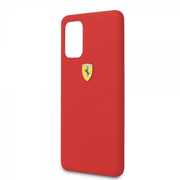 Ferrari Samsung Galaxy S20 Plus Deksel med Logo Rød
