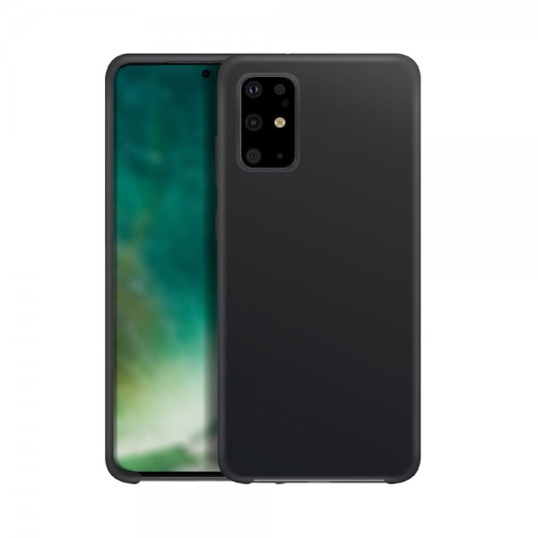 Xqisit Samsung Galaxy S20 Plus Deksel Silikoni Case Svart