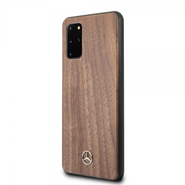 Mercedes Benz Samsung Galaxy S20 Plus Deksel Wood Line Brun