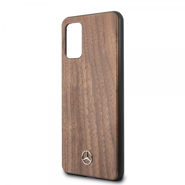 Mercedes Benz Samsung Galaxy S20 Plus Deksel Wood Line Brun