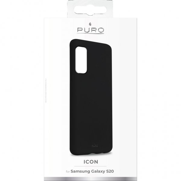 Puro Samsung Galaxy S20 Deksel Icon Svart