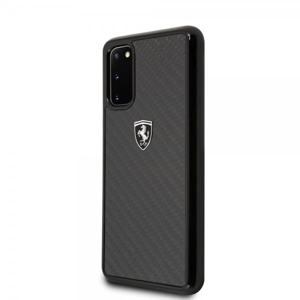 Ferrari Samsung Galaxy S20 Deksel Karbonfibertekstur Svart