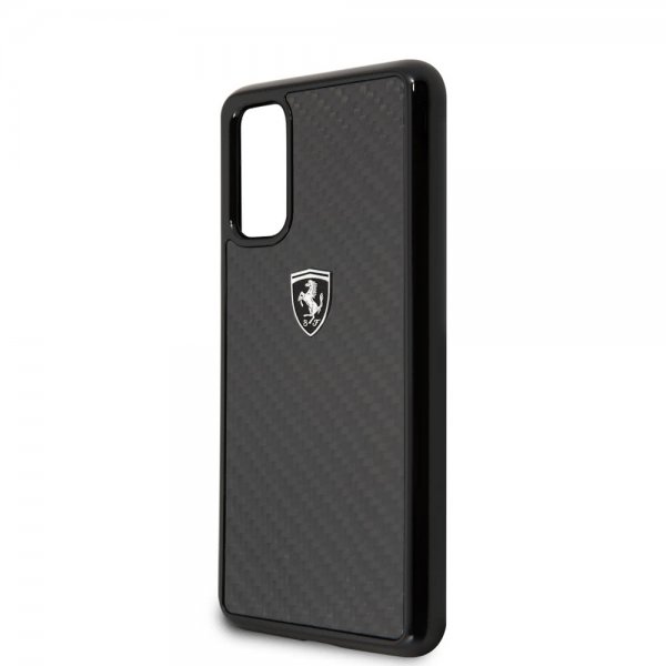 Ferrari Samsung Galaxy S20 Deksel Karbonfibertekstur Svart