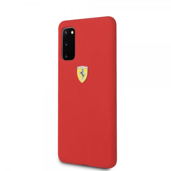 Ferrari Samsung Galaxy S20 Deksel med Logo Rød