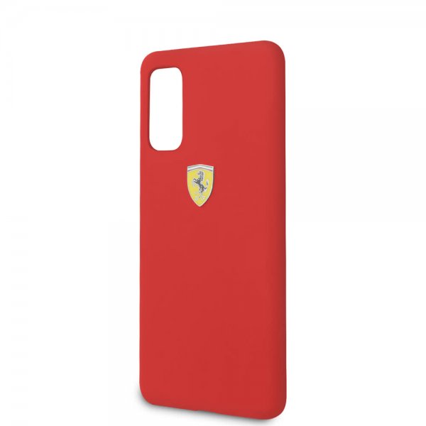 Ferrari Samsung Galaxy S20 Deksel med Logo Rød