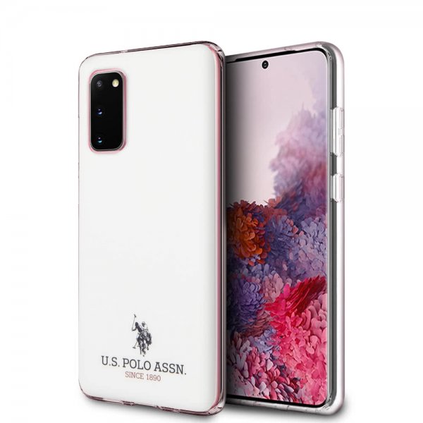 U.S. Polo Samsung Galaxy S20 Deksel med Logo Hvit