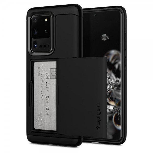 Spigen Samsung Galaxy S20 Ultra Deksel Slim Armor CS Svart