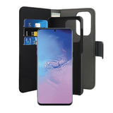 Puro Samsung Galaxy S20 Ultra Etui Wallet Detachable 2 in 2 Svart