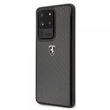 Ferrari Samsung Galaxy S20 Ultra Deksel Karbonfibertekstur Svart