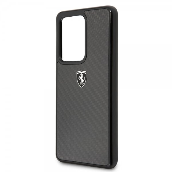 Ferrari Samsung Galaxy S20 Ultra Deksel Karbonfibertekstur Svart