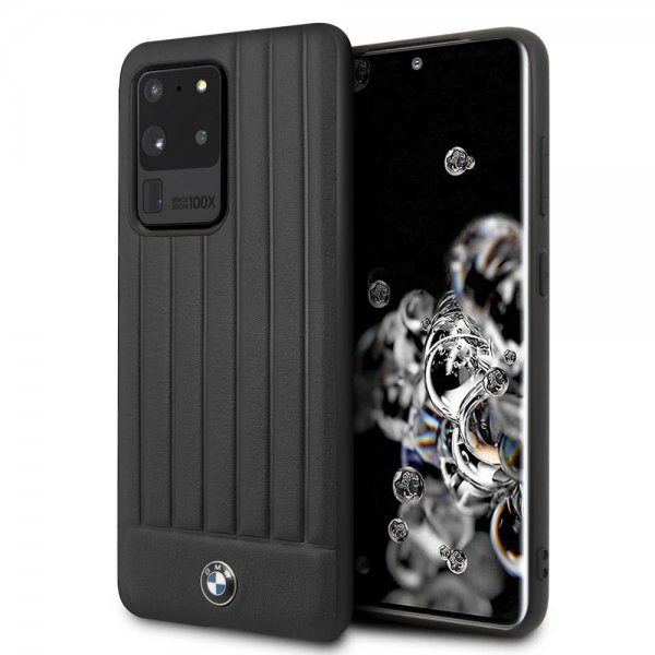 BMW Samsung Galaxy S20 Ultra Deksel Leather Lines Svart