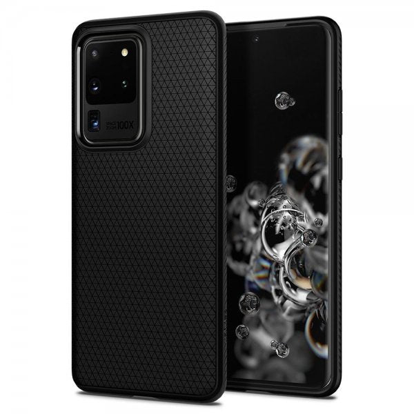 Spigen Samsung Galaxy S20 Ultra Deksel Liquid Air Matte Black