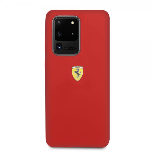 Ferrari Samsung Galaxy S20 Ultra Deksel med Logo Rød