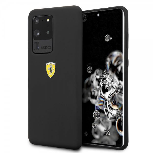 Ferrari Samsung Galaxy S20 Ultra Deksel med Logo Svart