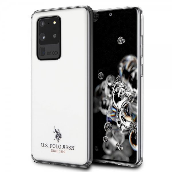 U.S. Polo Samsung Galaxy S20 Ultra Deksel med Logo Hvit