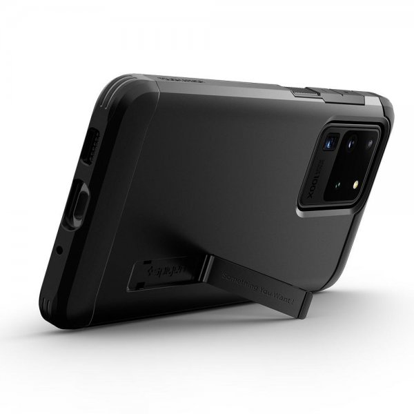 Spigen Samsung Galaxy S20 Ultra Deksel Tough Armor Svart
