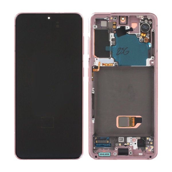 Samsung Samsung Galaxy S21 5G LCD Skjerm med LCD Display - Rosa