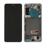 Samsung Samsung Galaxy S21 5G Skjerm med LCD Display Original - Hvit