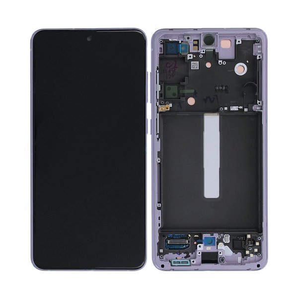Samsung Samsung Galaxy S21 FE 5G Skjerm med LCD Display Original - Lavendel