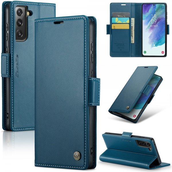 CaseMe Samsung Galaxy S21 FE Etui 023 Series Blå