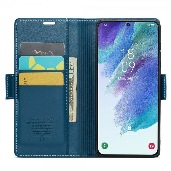 CaseMe Samsung Galaxy S21 FE Etui 023 Series Blå