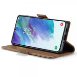 CaseMe Samsung Galaxy S21 FE Etui 023 Series Brun