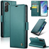 CaseMe Samsung Galaxy S21 FE Etui 023 Series Grønn
