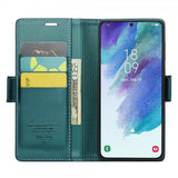 CaseMe Samsung Galaxy S21 FE Etui 023 Series Grønn