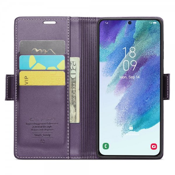 CaseMe Samsung Galaxy S21 FE Etui 023 Series Lilla