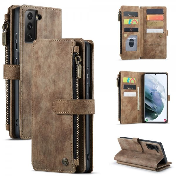 CaseMe Samsung Galaxy S21 FE Etui C30 Series Brun