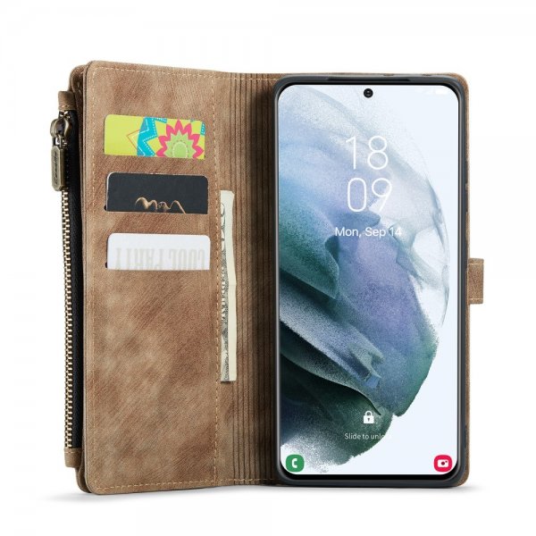 CaseMe Samsung Galaxy S21 FE Etui C30 Series Brun