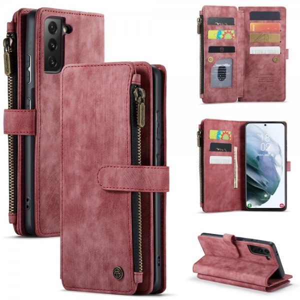 CaseMe Samsung Galaxy S21 FE Etui C30 Series Rød