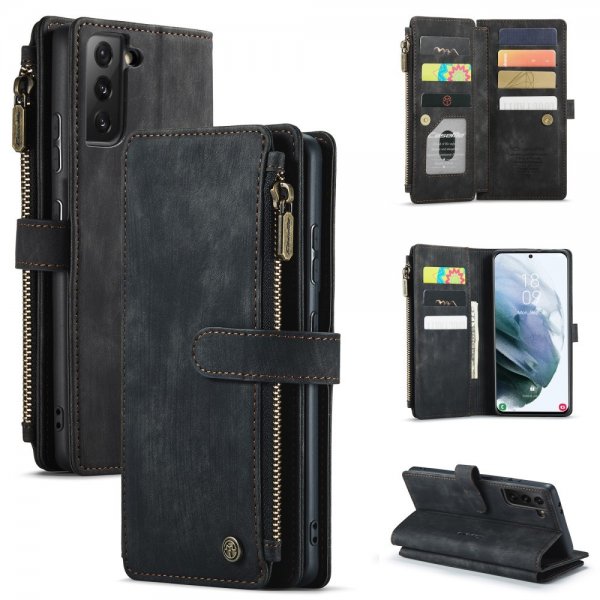 CaseMe Samsung Galaxy S21 FE Etui C30 Series Svart
