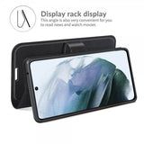 Samsung Galaxy S21 FE Etui Litchi Svart