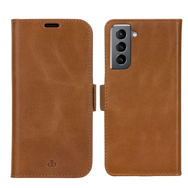 dbramante1928 Samsung Galaxy S21 FE Etui Lynge Avtakbart Deksel Tan
