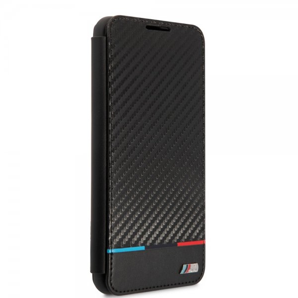 BMW Samsung Galaxy S21 FE Etui Tricolor Stripe Carbon Svart