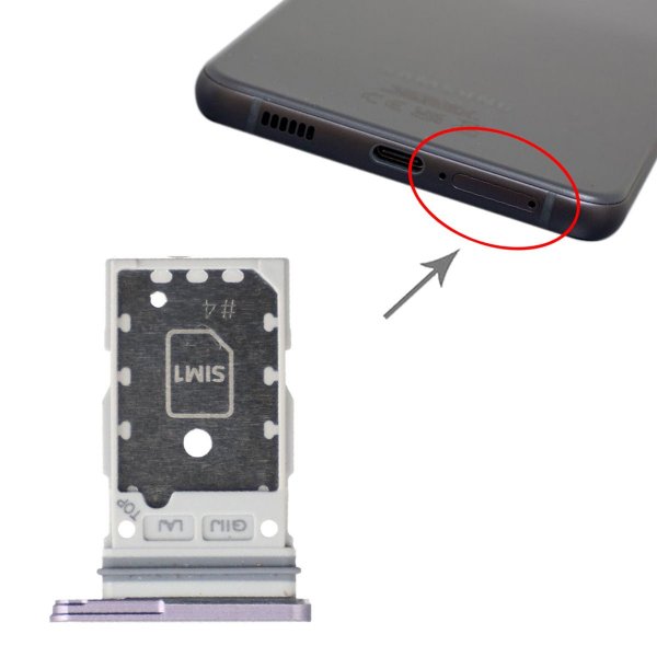 Samsung Galaxy S21 FE SIM-kortholder - Lilla