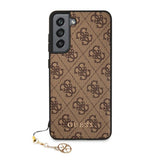 Guess Samsung Galaxy S21 FE Deksel 4G Charms Brun