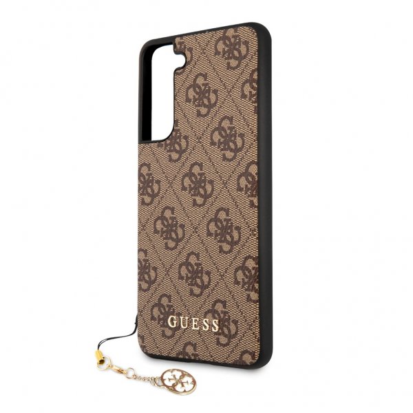 Guess Samsung Galaxy S21 FE Deksel 4G Charms Brun