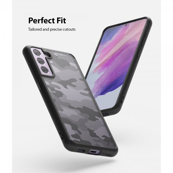 Ringke Samsung Galaxy S21 FE Deksel Fusion Matte Camo Black