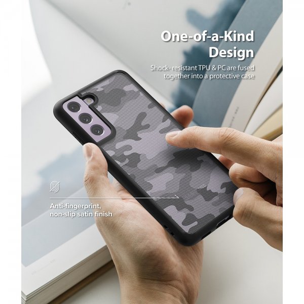 Ringke Samsung Galaxy S21 FE Deksel Fusion Matte Camo Black