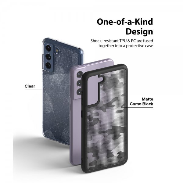 Ringke Samsung Galaxy S21 FE Deksel Fusion Matte Camo Black