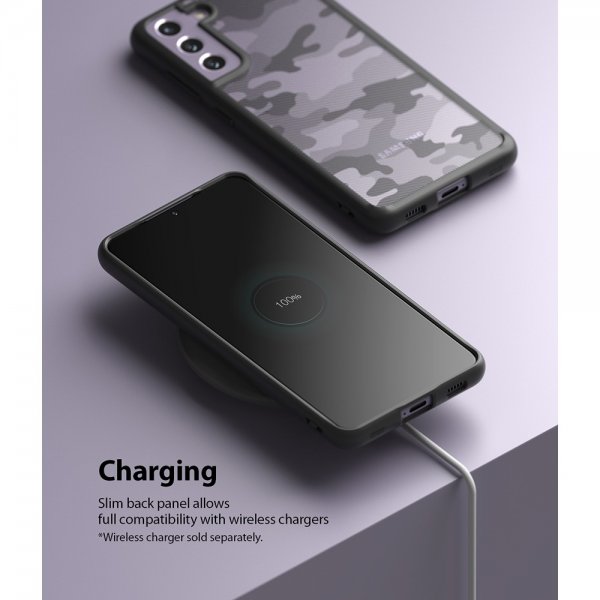 Ringke Samsung Galaxy S21 FE Deksel Fusion Matte Camo Black