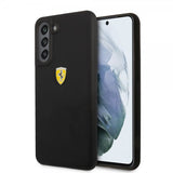 Ferrari Samsung Galaxy S21 FE Deksel Metal Logo Svart