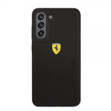 Ferrari Samsung Galaxy S21 FE Deksel Metal Logo Svart