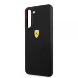 Ferrari Samsung Galaxy S21 FE Deksel Metal Logo Svart