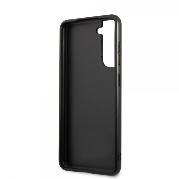 BMW Samsung Galaxy S21 FE Deksel Tricolor Stripe Carbon Svart