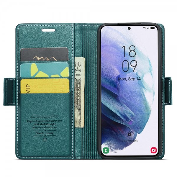 CaseMe Samsung Galaxy S21 Etui 023 Series Grønn